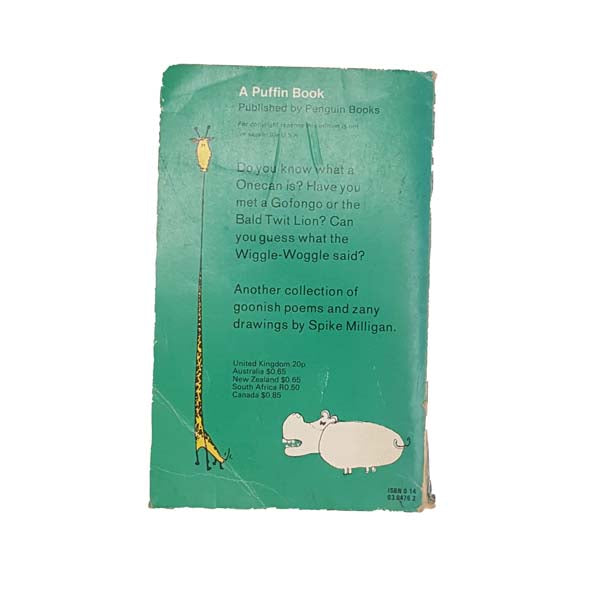 A Book of Milliganimals by Spike Milligan 1971