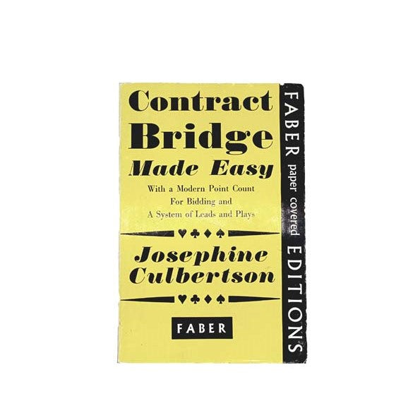 Contracts Bridge Made Easy by Josephine Culbertson, faber