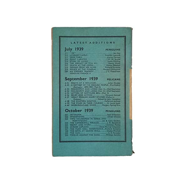 The Stars in Their Courses by Sir James Jeans 1939 - First Edition