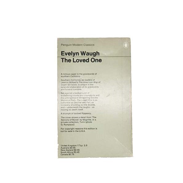 The Loved One by Evelyn Waugh, penguin,1969