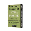 Literary Essays of Ezra Pound by T.S. Eliot - Faber, 1968