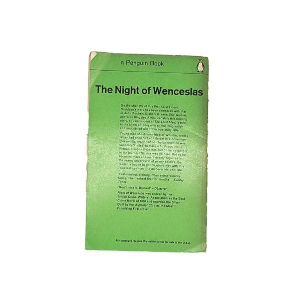 The Night Of Wenceslas by Lionel Davidson, penguin,1962