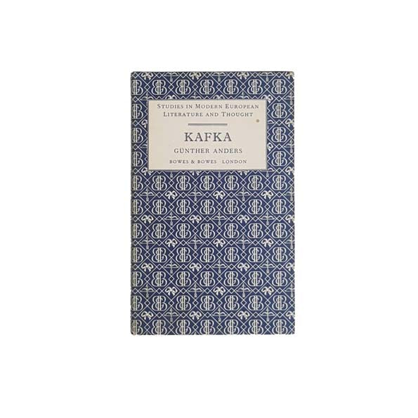 Franz Kafka by Gunther Anders 1960
