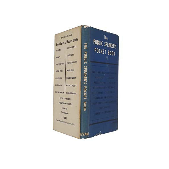 The Public Speaker's Pocket Book by Carlton Wallace 1956 - First Edition
