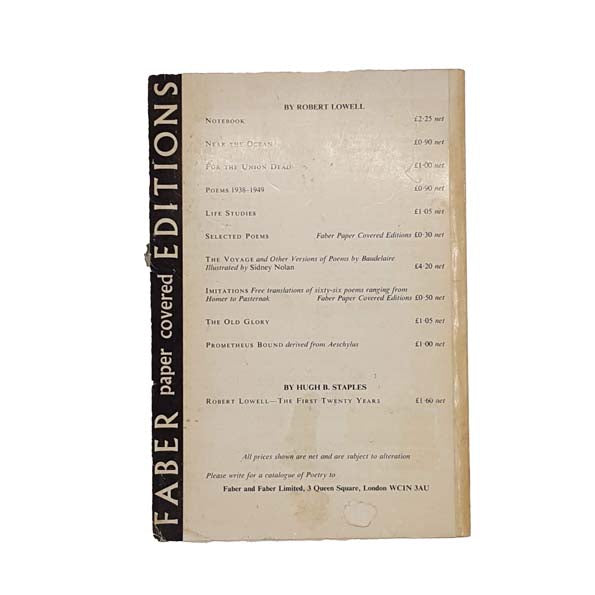 Phaedra: A Verse Translation of Racine's Phèdre by Robert Lowell - Faber, 1971