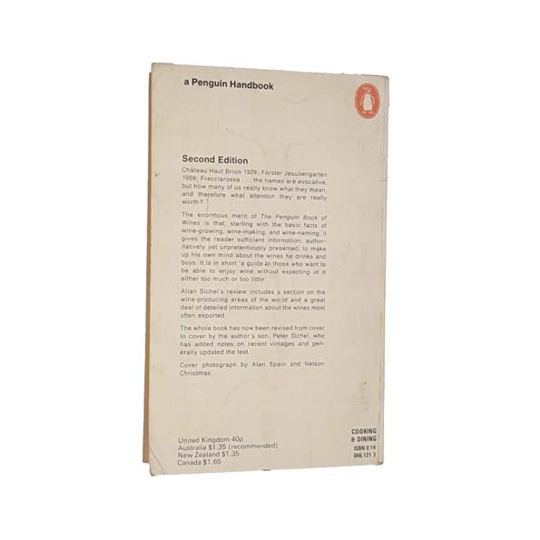 The Penguin Book of Wines by Allan Sichel 1973