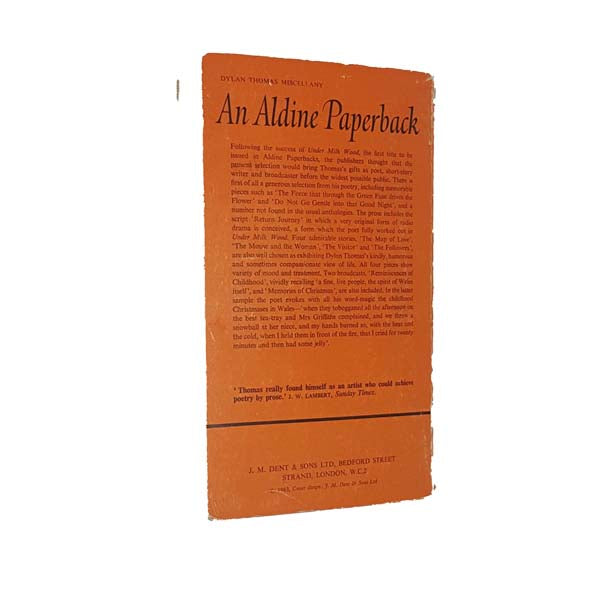 Dylan Thomas' Miscellany: Poems, Stories, Broadcasts 1965