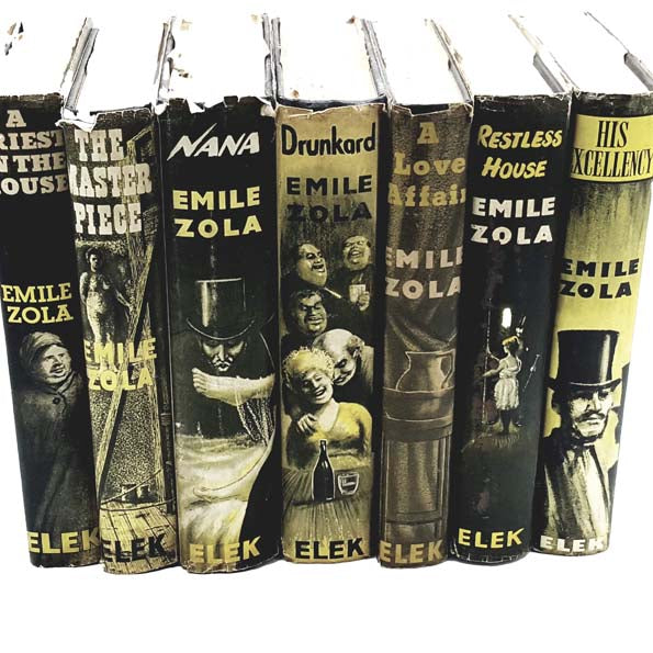 Emile Zola Elek Collection 1950s (6 Books)