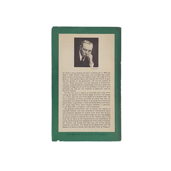 Sir Arthur Conan Doyle's The Case-Book of Sherlock Holmes - Penguin, 1958