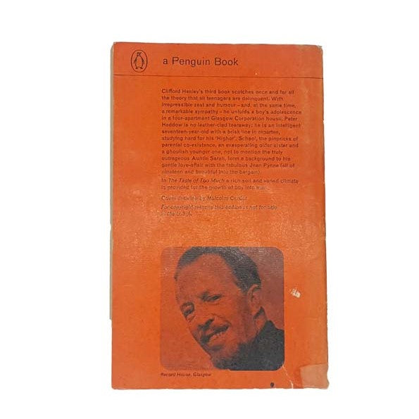 The Taste of Too Much by Clifford Hanley, penguin,1964