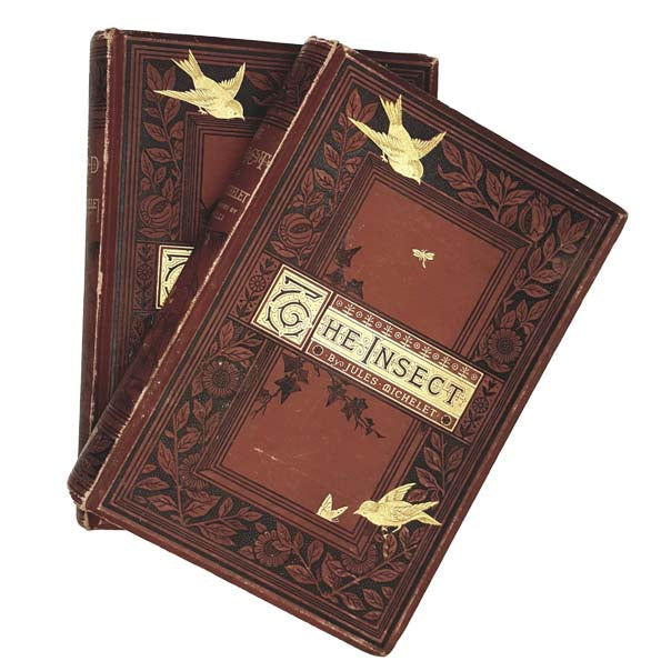 The Bird and The Insect by Jules Michelet - 2 Book Set, 1883