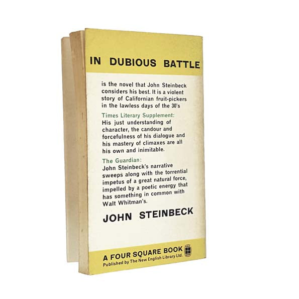 John Steinbeck's In Dubious Battle 1962 - New English Library