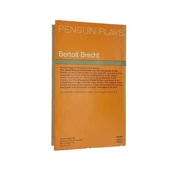 Parables for the Theatre by Bertolt Brecht - Penguin, 1980