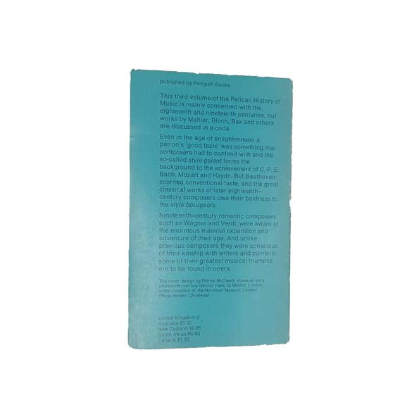 The Pelican History of Music 3 - First Edition, 1968