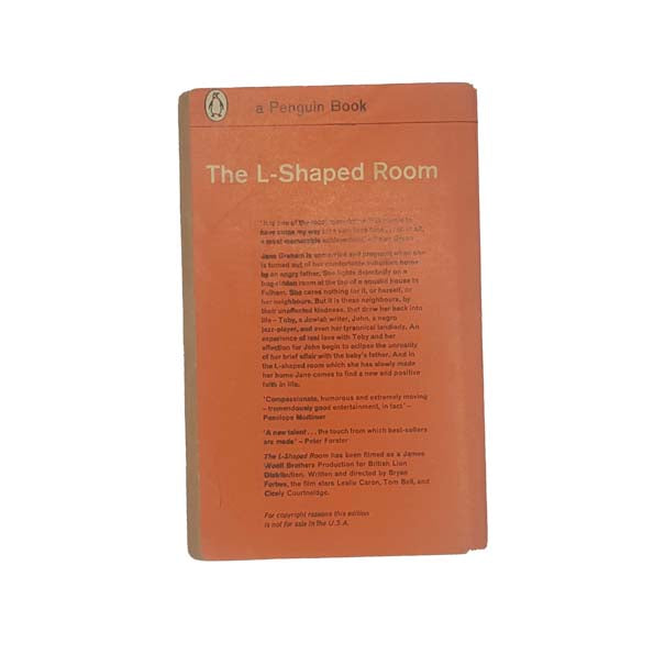The L Shaped Room by Lynne Reid Banks - Penguin, 1962