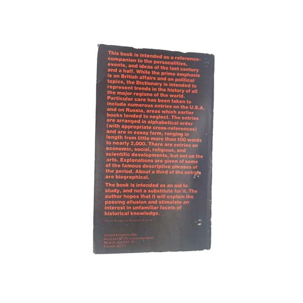 A Dictionary of Modern History 1789-1945 by A.W. Palmer - Penguin, 1973