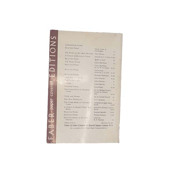 Selected Poems by Norman Nicholson - Faber, 1966 - First Edition