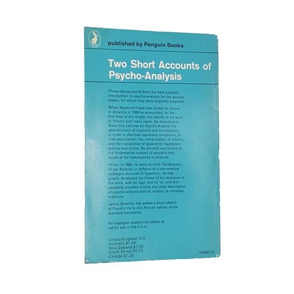 Two Short Accounts of Psycho-Analysis by Sigmund Freud - Pelican, 1972