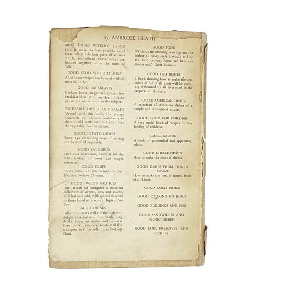Good Food by Ambrose Heath 1947 - Faber