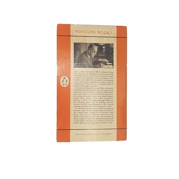 Death in Venice by Thomas Mann - Penguin, 1957