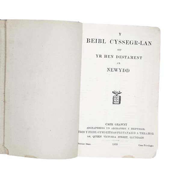 Y Beibl - The Bible (Welsh) 1939