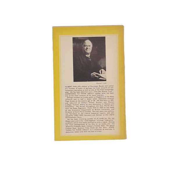 Something to Think About by Hubert Phillips - Penguin, 1945