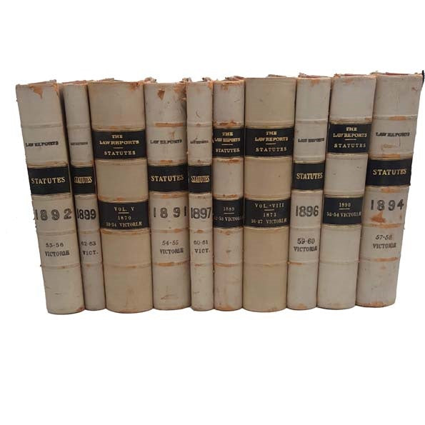 The Law Reports 1870-1899, 10 Book Collection