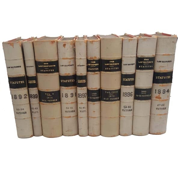 The Law Reports 1870-1899, 10 Book Collection