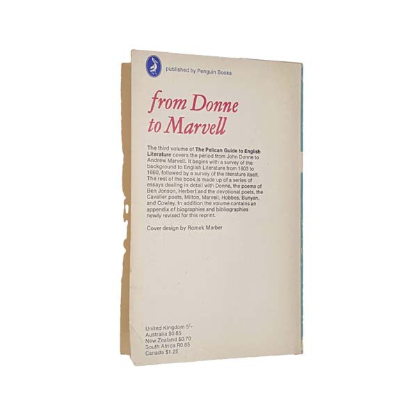 The Pelican Guide to English Literature Volume 3, 1968
