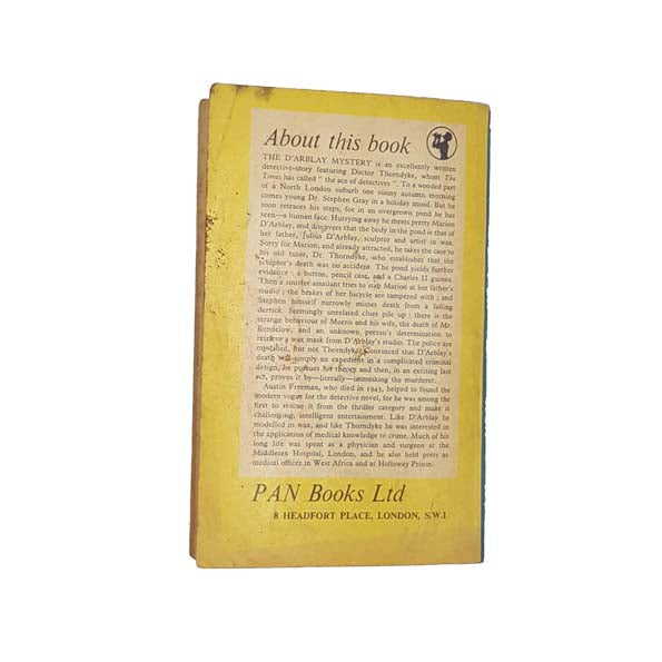 The D'Arblay Mystery by Austin Freeman - Pan, 1956