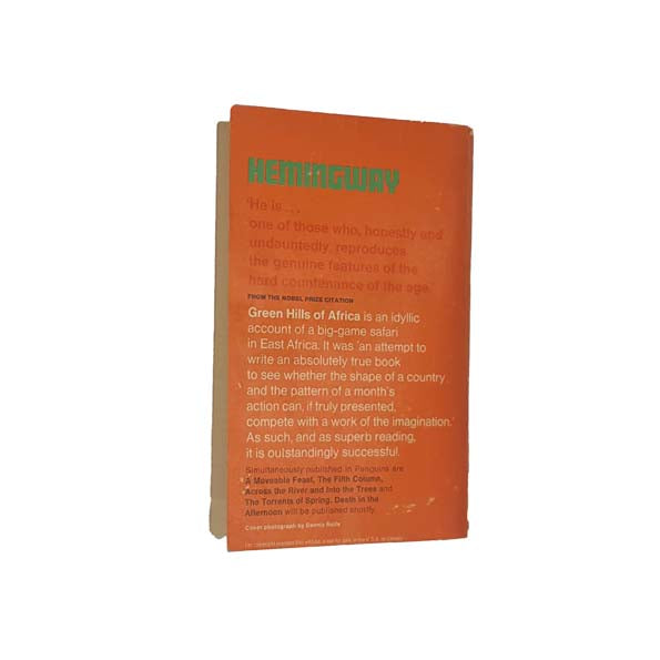 Ernest Hemingway's Green Hills of Africa - Penguin, 1966
