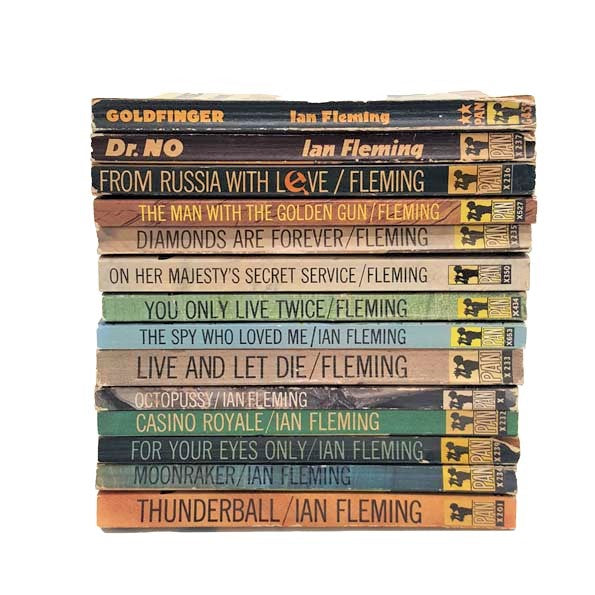 Complete James Bond Collection by Ian Fleming - 14 Pan Books, c.1960