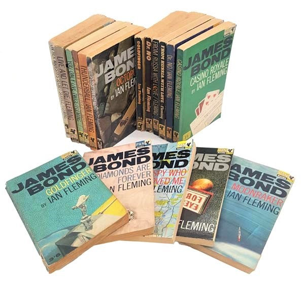 Complete James Bond Collection by Ian Fleming - 14 Pan Books, c.1960