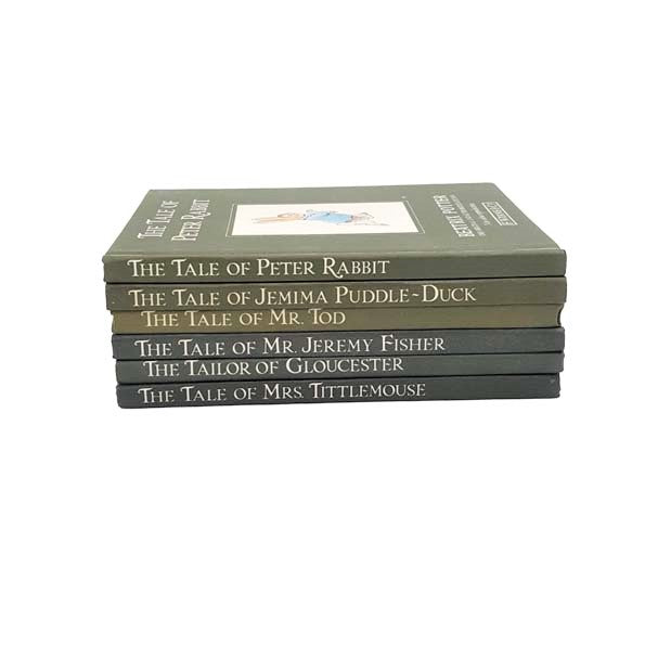 Beatrix Potter’s The Peter Rabbit Books - 6 Vintage Books - Green