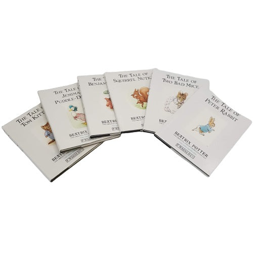 Beatrix Potter’s The Peter Rabbit Books - 6 White Dust-Jacket Books