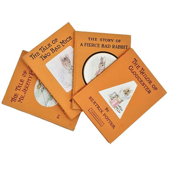 Beatrix Potter’s The Peter Rabbit Books - 4 Vintage Books - Orange