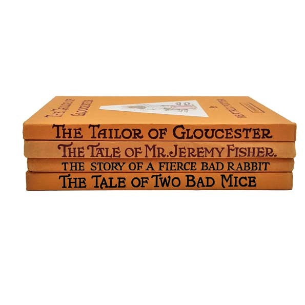 Beatrix Potter’s The Peter Rabbit Books - 4 Vintage Books - Orange