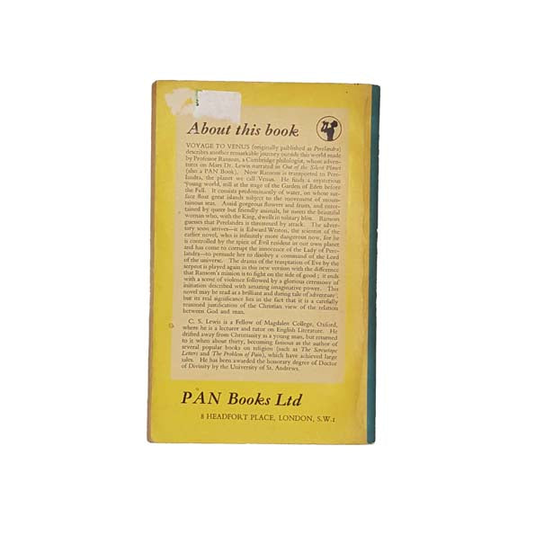 Voyage to Venus by C. S. Lewis – Pan, 1953-6