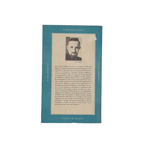 The Dead Sea Scrolls by J. M. Allegro - Pelican, 1957