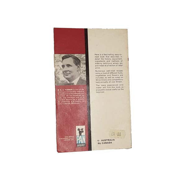 The Pan Book of Wine Making by B.C.A. Turner - Pan, 1965