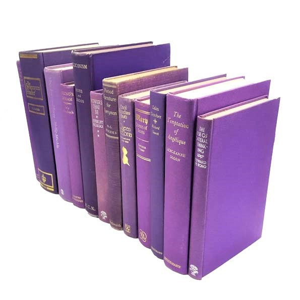 BOOKS BY THE FOOT: Vintage Purple - 1 Foot