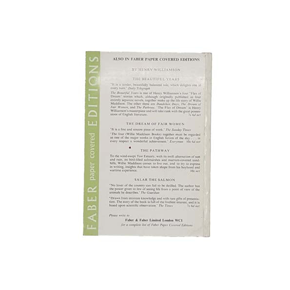 Dandelion Days by Henry Williamson - Faber, 1969