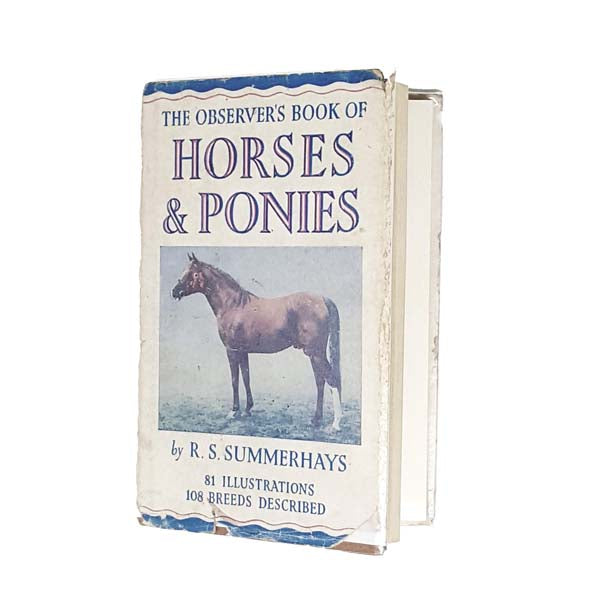 Observer's Book of Horses and Ponies by R. S. Summerhays 1960 - Warne