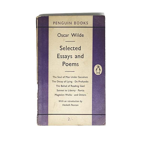 First Edition Oscar Wilde's Selected Essays and Poems 1954