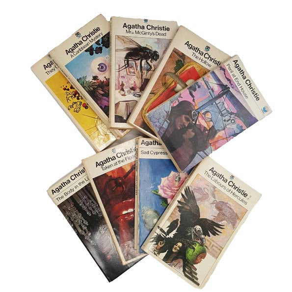 Agatha Christie Vintage 9-Book Collection - Fontana, c.1970