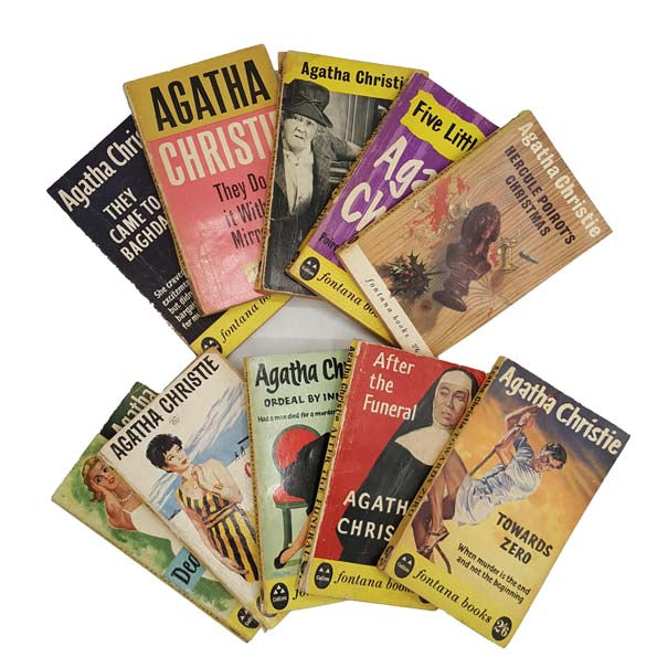 Agatha Christie Vintage 10-Book Collection - Fontana, c.1970