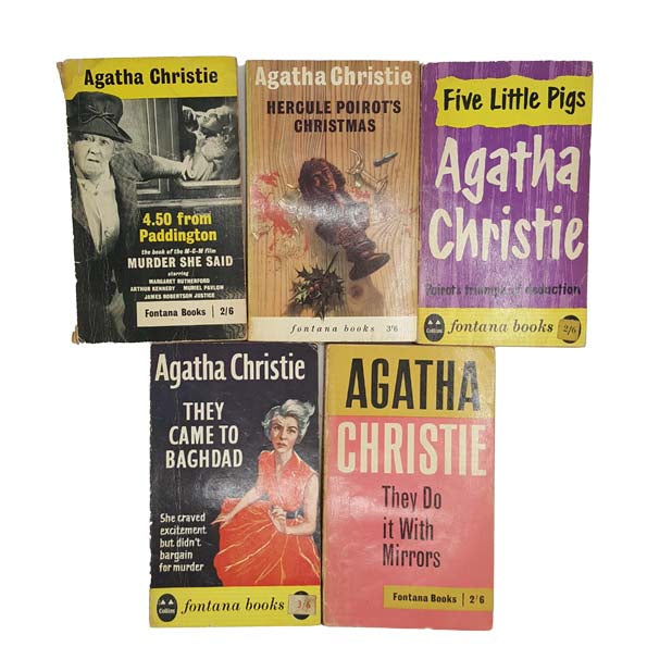 Agatha Christie Vintage 10-Book Collection - Fontana, c.1970