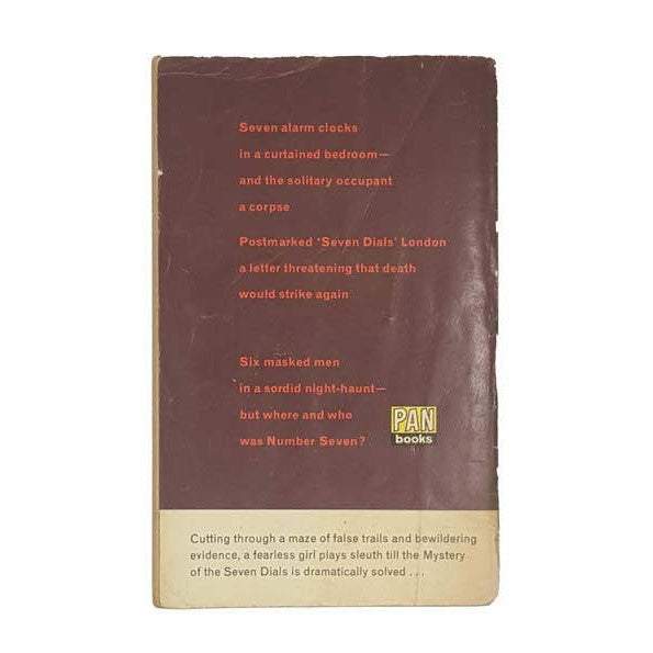 The Seven Dials Mystery by Agatha Christie - Pan, 1962