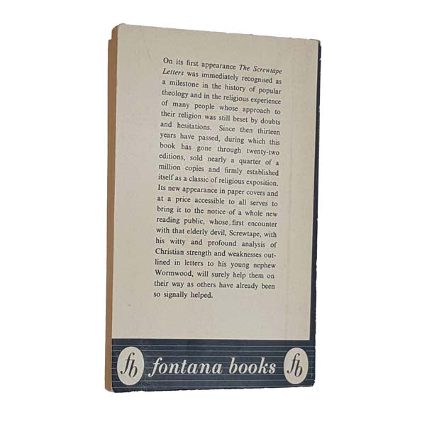 C. S. Lewis' Screwtape Letters – Fontana 1962-4