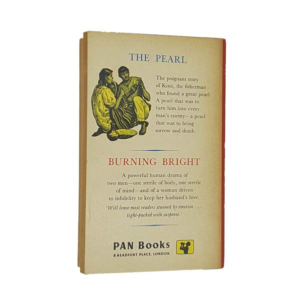 John Steinbeck's The Pearl and Burning Bright 1959 - Pan Books